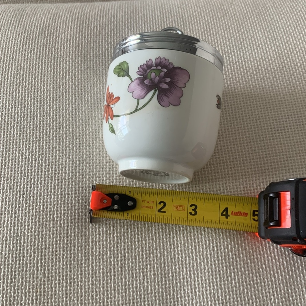 Vtg 60's Royal Worcester Porcelain Egg Coddler/Cup - Picture 7 of 9